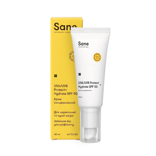 Крем для лица солнцезащитный SPF 50 Sane