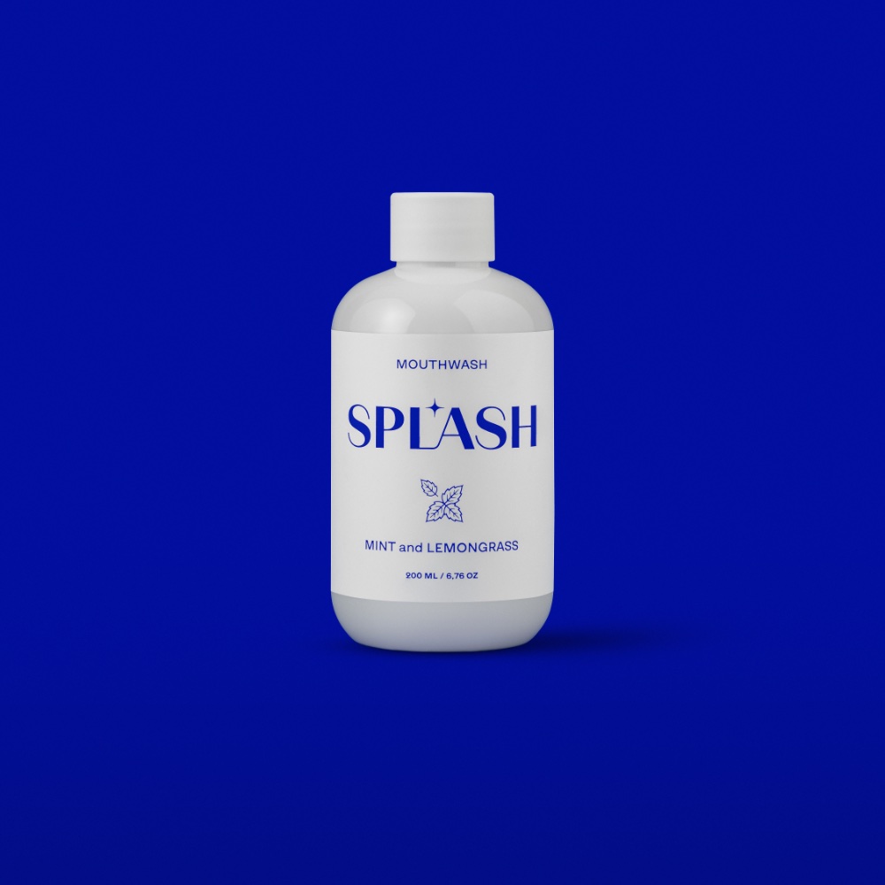 Ополаскиватель для полости рта со вкусом мяты и лемонграса Splash Ополаскиватель для полости рта со вкусом мяты и лемонграса Splash
