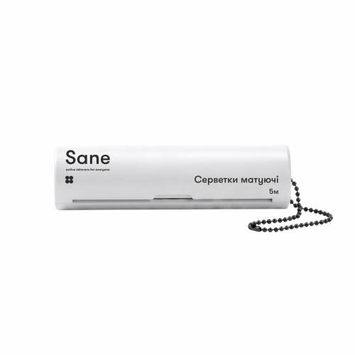 Серветки для обличчя матуючі компактні Sane