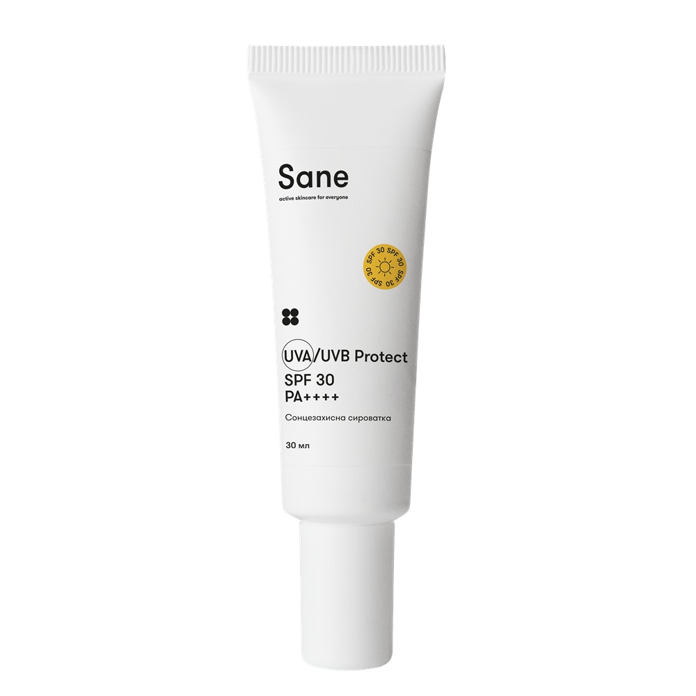Солнцезащитная сыворотка для лица SPF30 Sane Солнцезащитная сыворотка для лица SPF30 Sane
