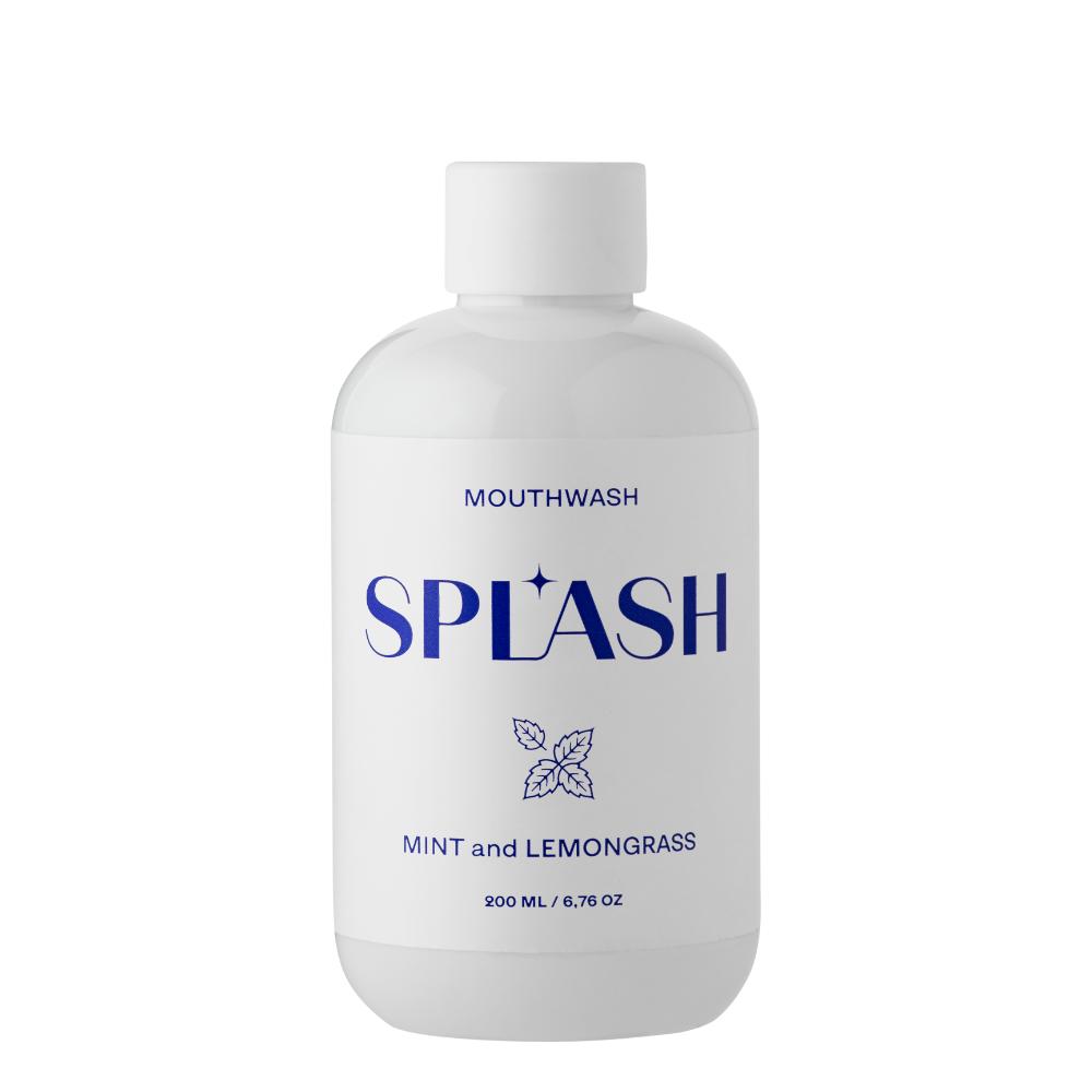 Ополаскиватель для полости рта со вкусом мяты и лемонграса Splash Ополаскиватель для полости рта со вкусом мяты и лемонграса Splash
